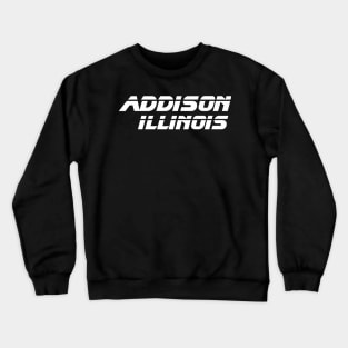 Addison Illinois Retro Crewneck Sweatshirt